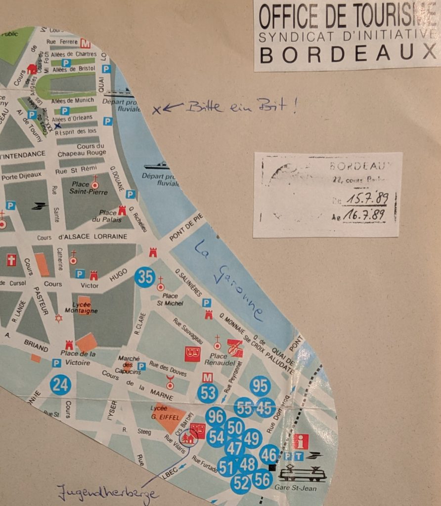 InterRail 1989: Bordeaux