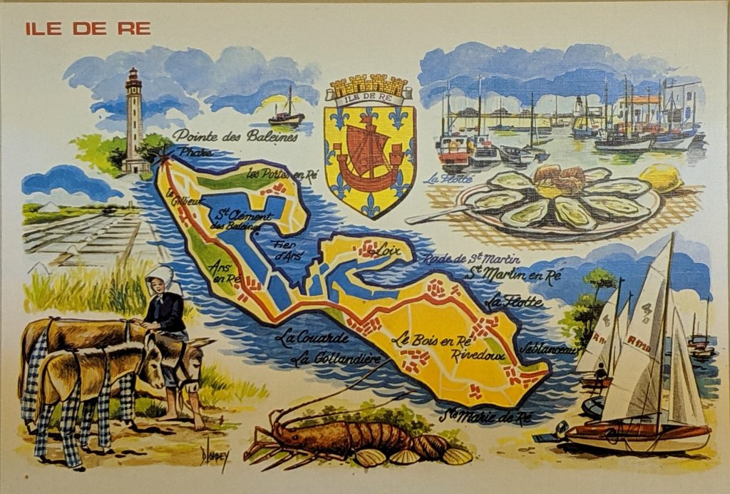 InterRail 1989: Postkarte von der Ile de Ré