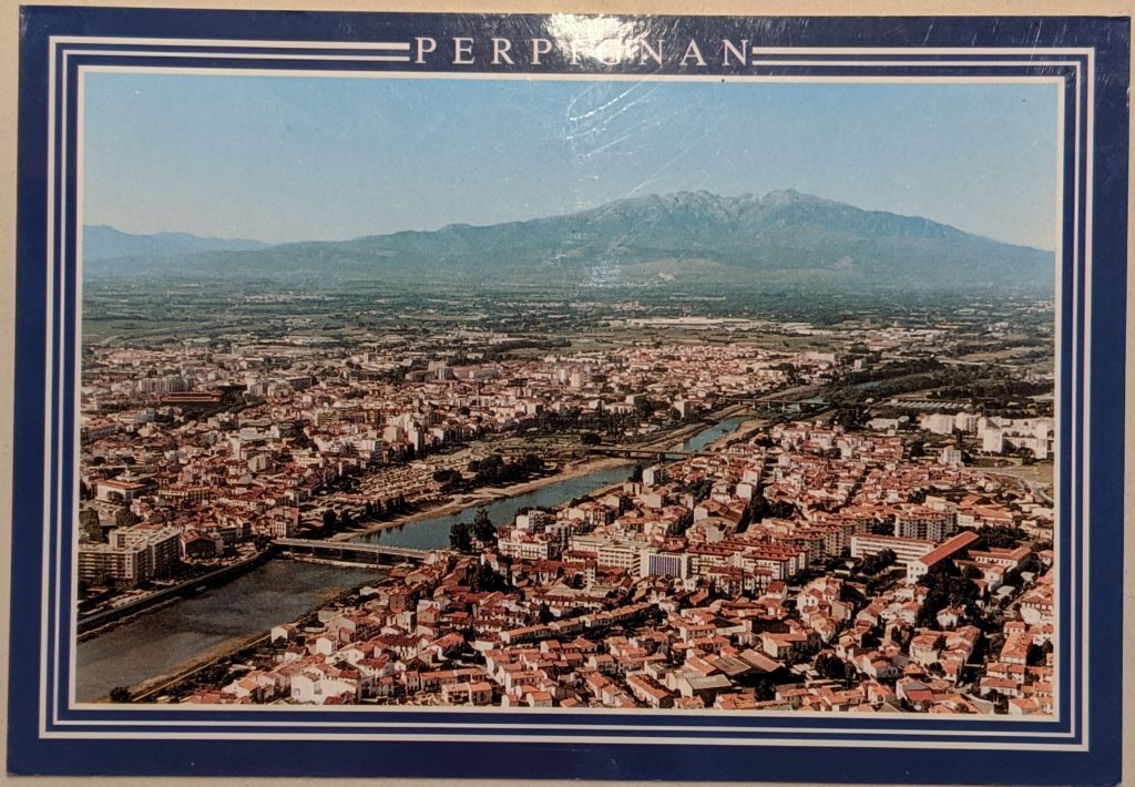 InterRail 1989: Postkarte aus Perpignan