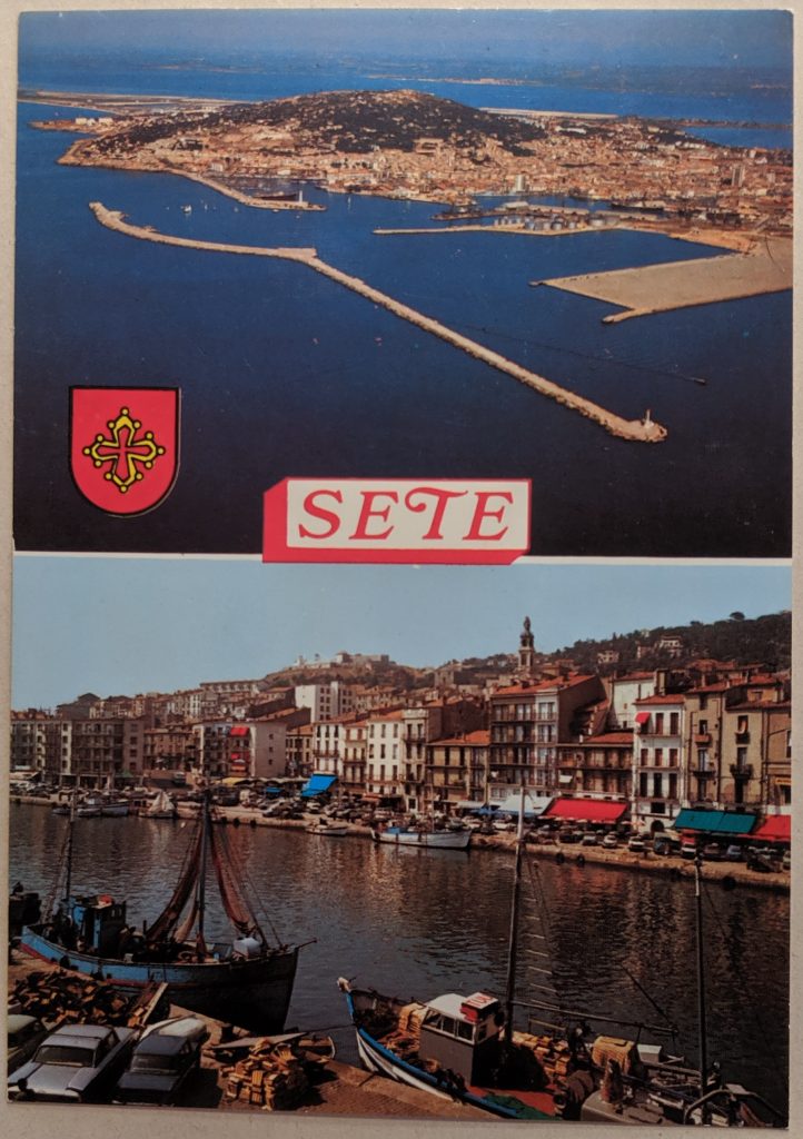 InterRail 1989: Postkarte aus Sete