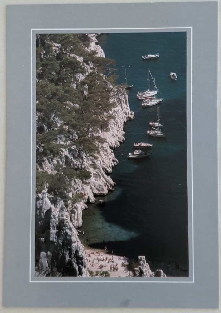 InterRail 1989: Postkarte aus Cassis (2)
