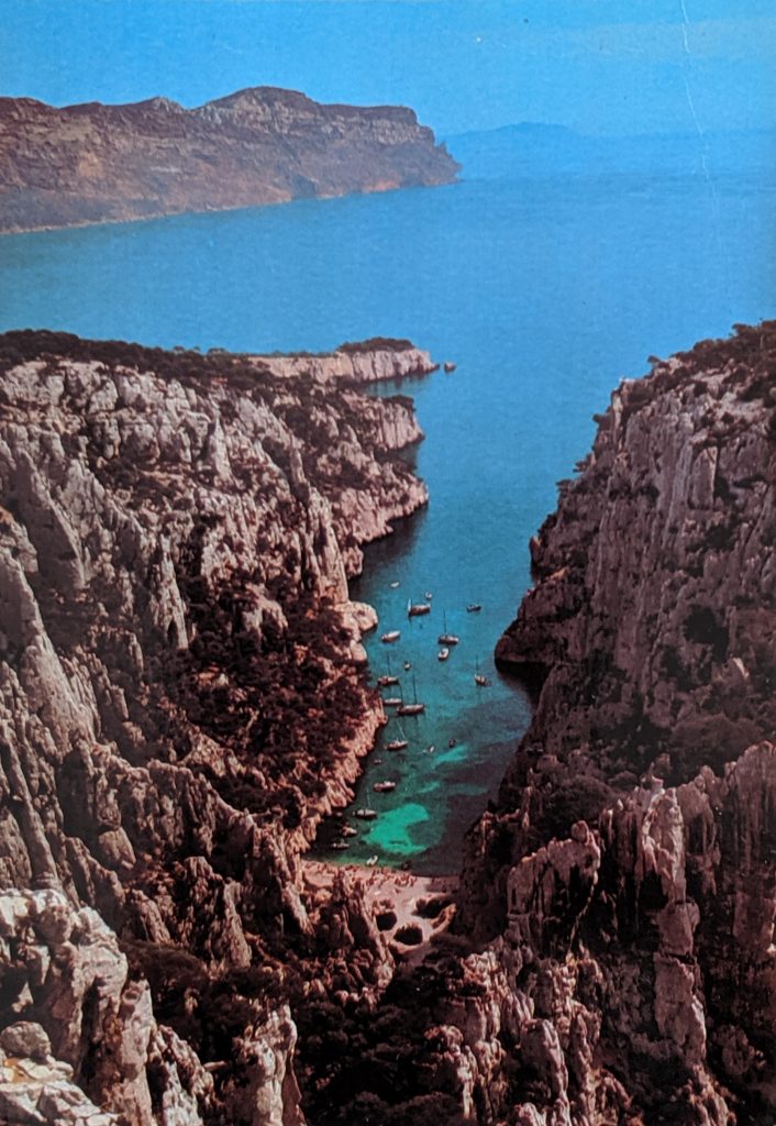 InterRail 1989: Postkarte aus Cassis (3)